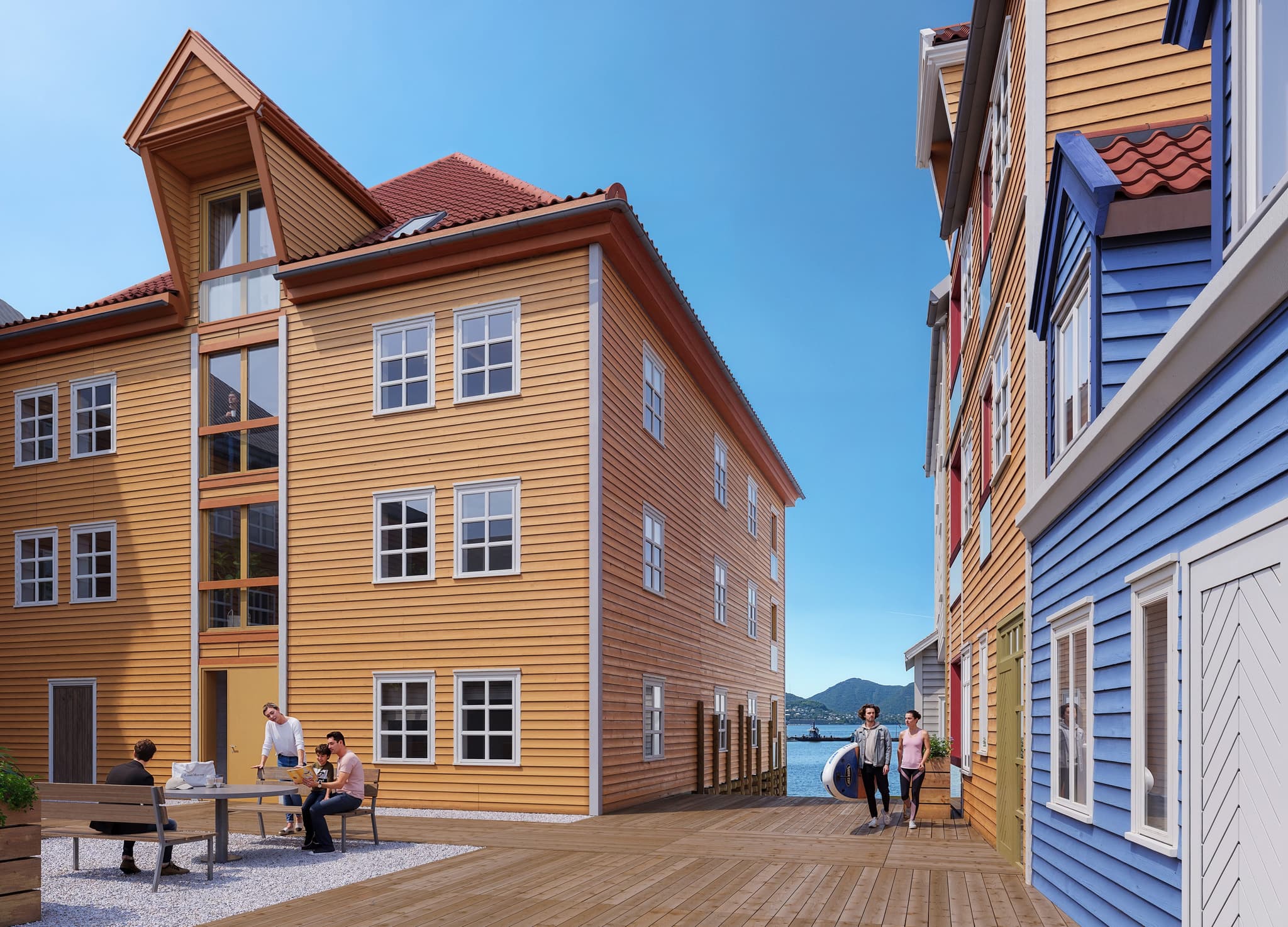 Sjøen blir en del av hverdagen her